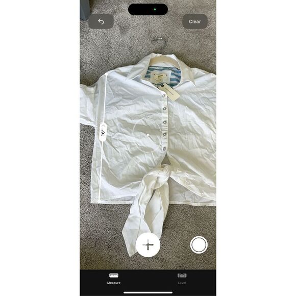 NWT Anthropologie Buttondown Tie-Front Shirt Sz 00/ $100 F17 - Picture 10 of 10